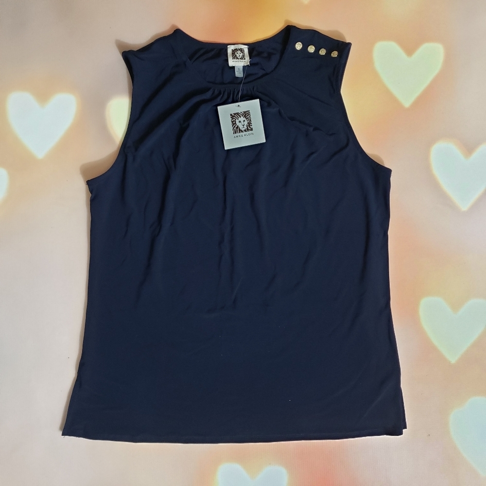 Anne Klein | Blue Sleeveless Top | S